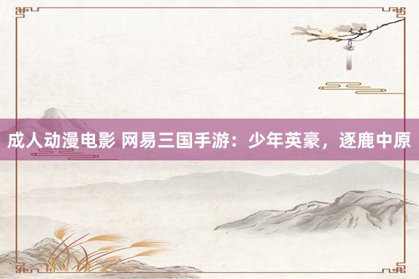成人动漫电影 网易三国手游：少年英豪，逐鹿中原
